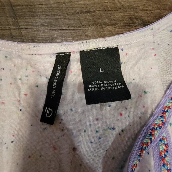 New direction womans peasant short sleev tshirt top - Picture 7 of 9